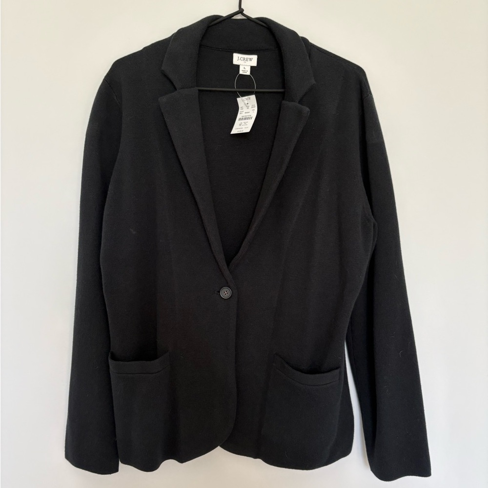 NWT J. Crew Women's Schoolboy Sweater blazer L